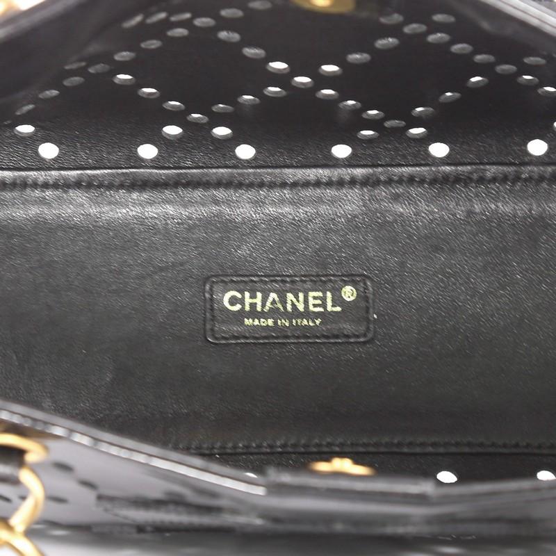 Chanel CC Chain Tote Perforated Patent Small 1