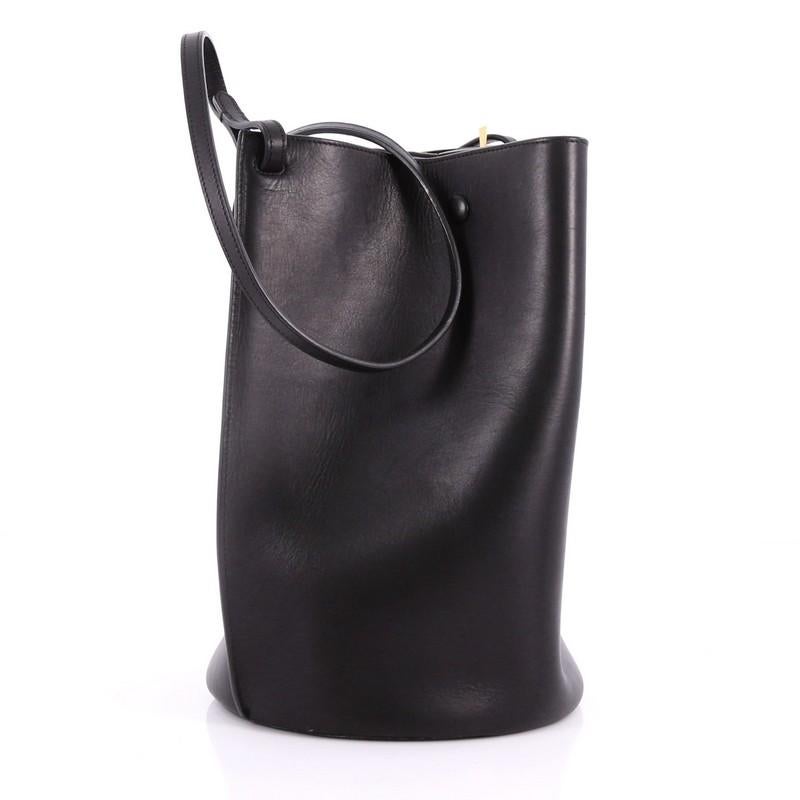 Black Celine Pinched Bag Leather Medium