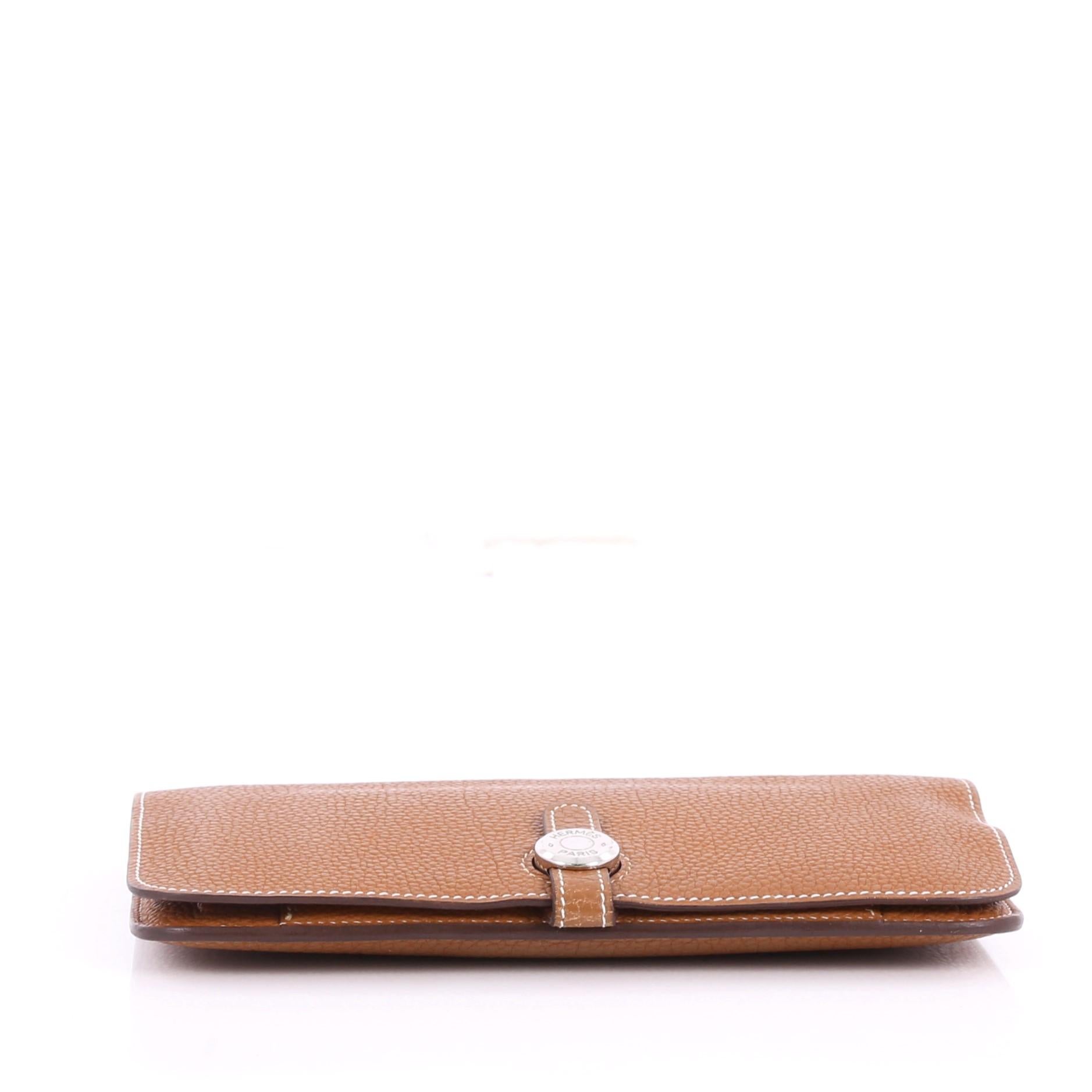 Women's or Men's Hermes Dogon Combined Wallet Leather