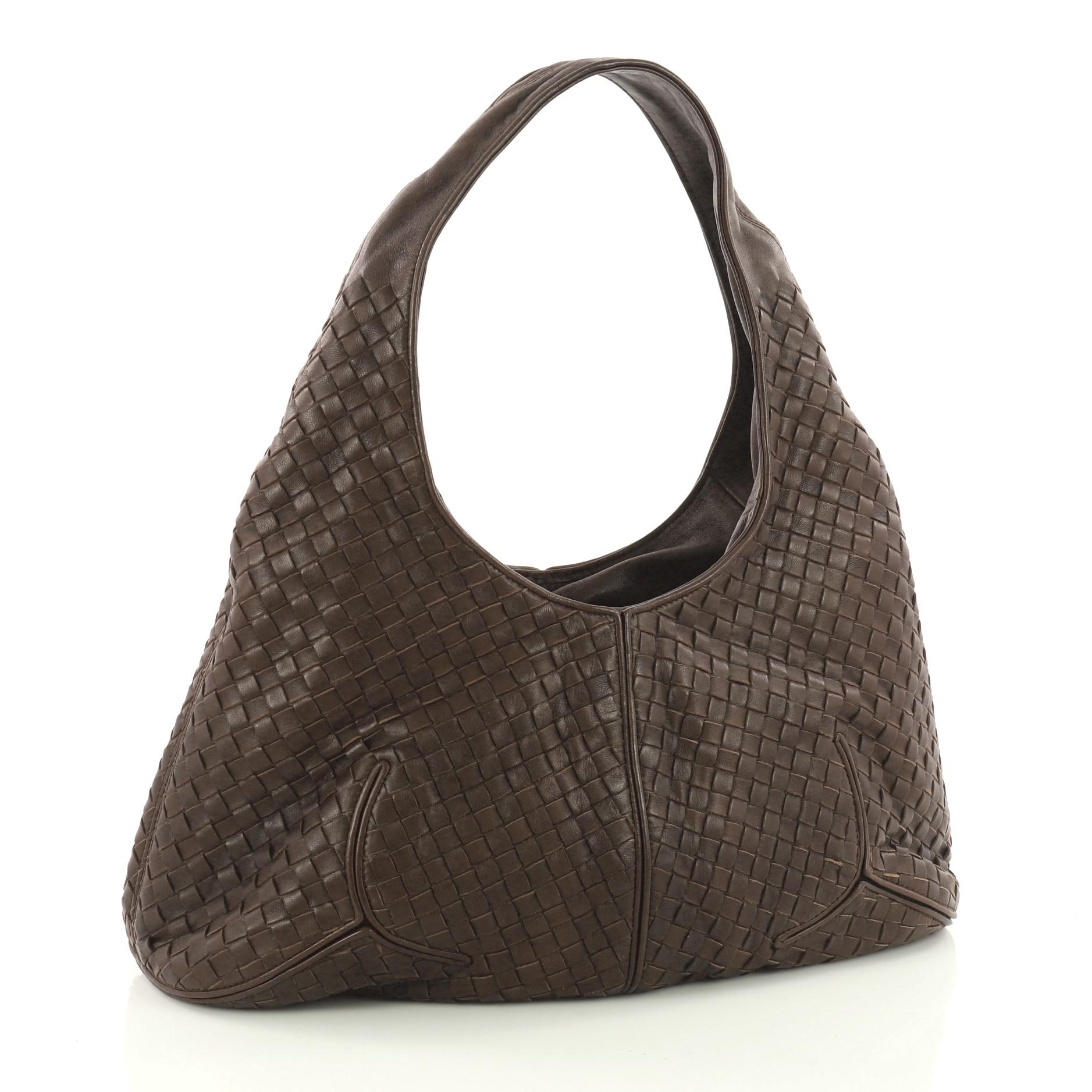 Black  Bottega Veneta Ball Hobo Intrecciato Nappa