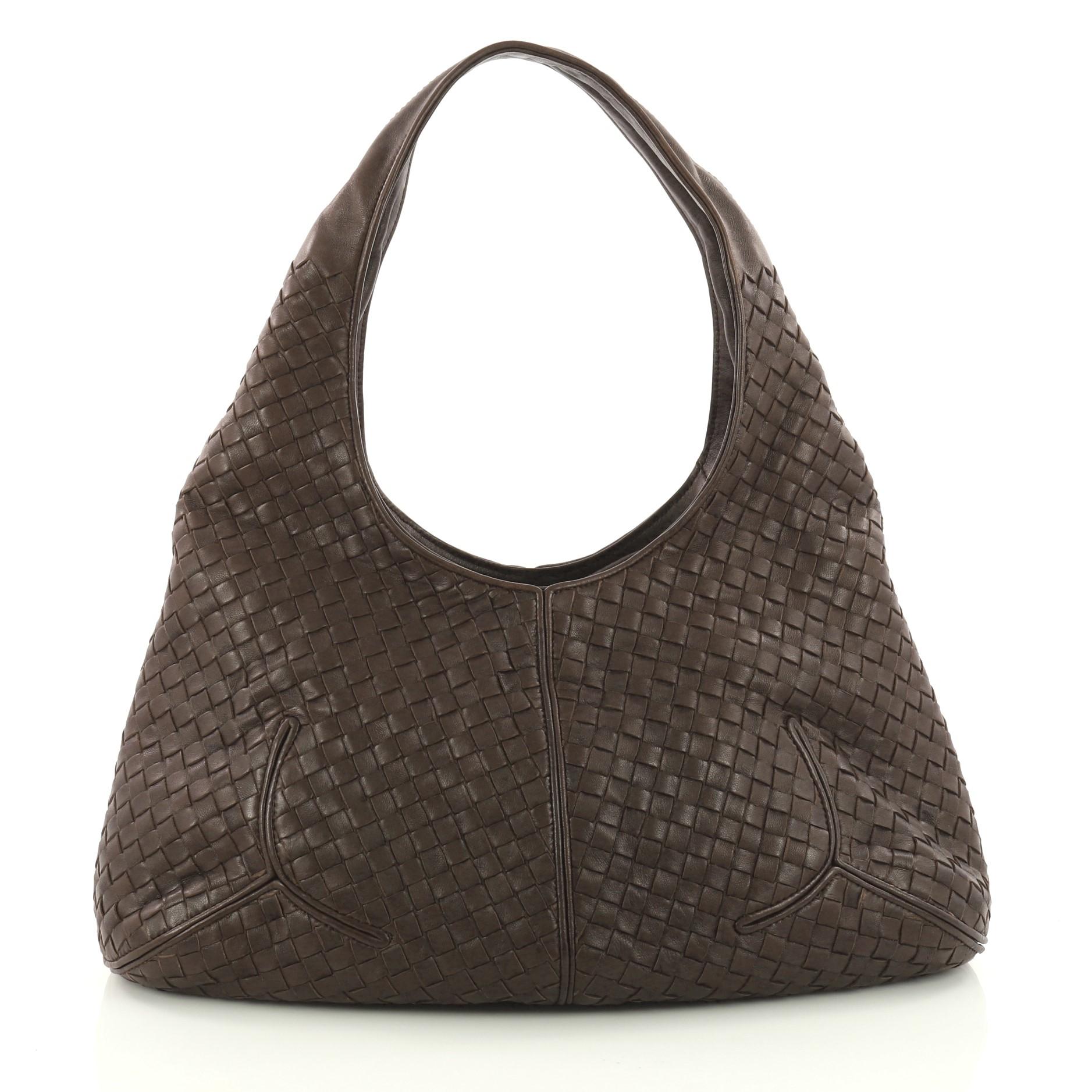 Bottega Veneta Ball Hobo Intrecciato Nappa In Good Condition In NY, NY