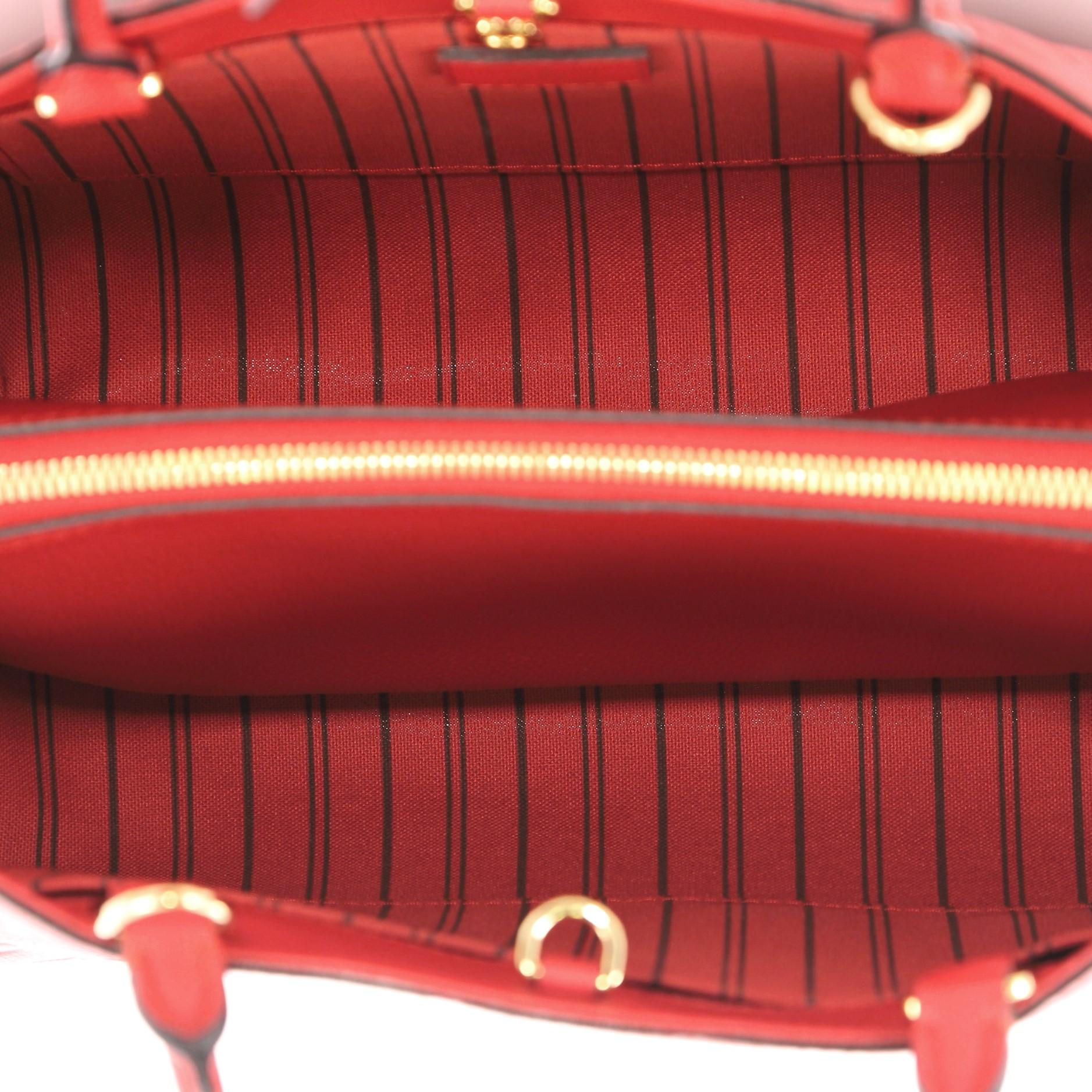 Louis Vuitton Montaigne Handbag Monogram Empreinte Leather MM 1