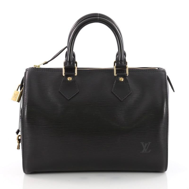 Louis Vuitton Speedy Handbag Epi Leather 25  In Good Condition In NY, NY