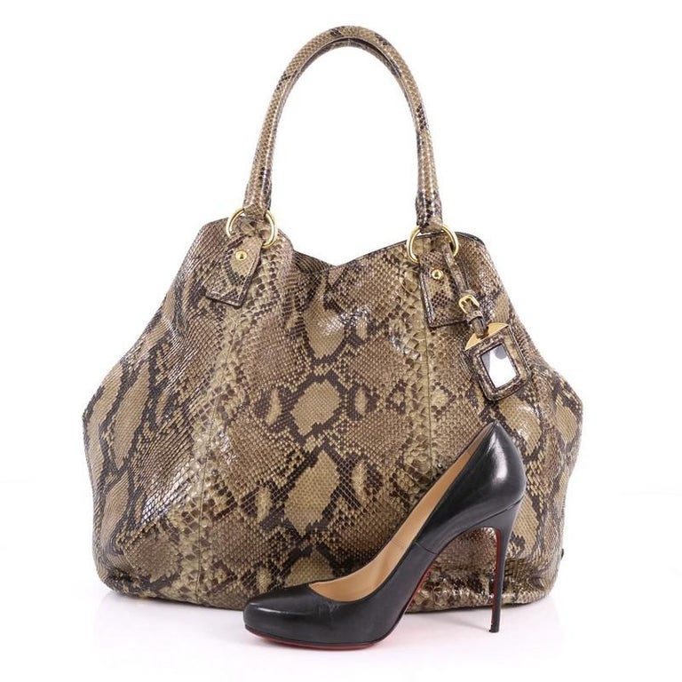 Prada Shoulder Bag Python XL at 1stDibs