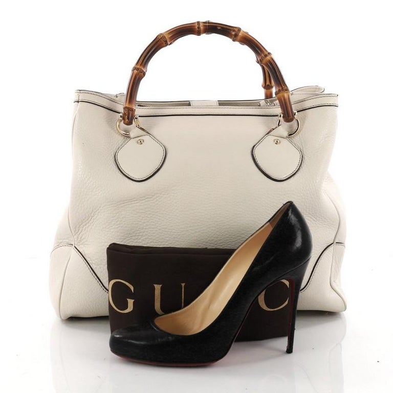 Gucci Diana Bamboo Top Handle Tote Leather Medium at 1stDibs