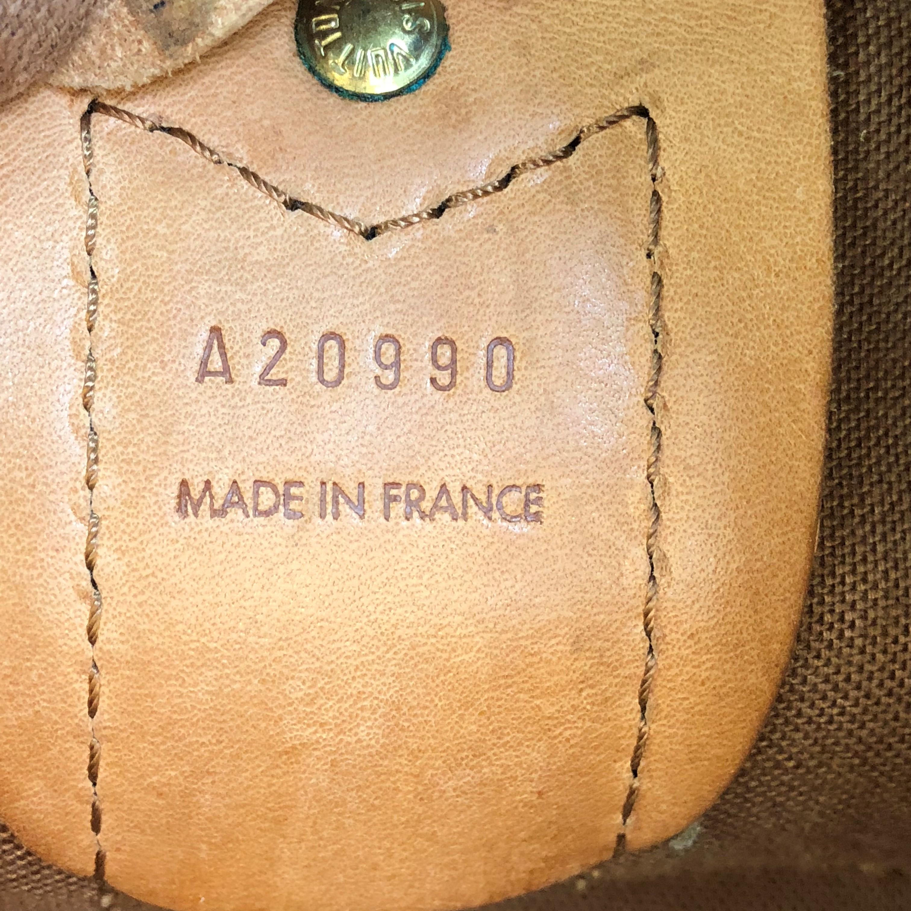Louis Vuitton Sac Polochon Handbag Monogram Canvas 65  3