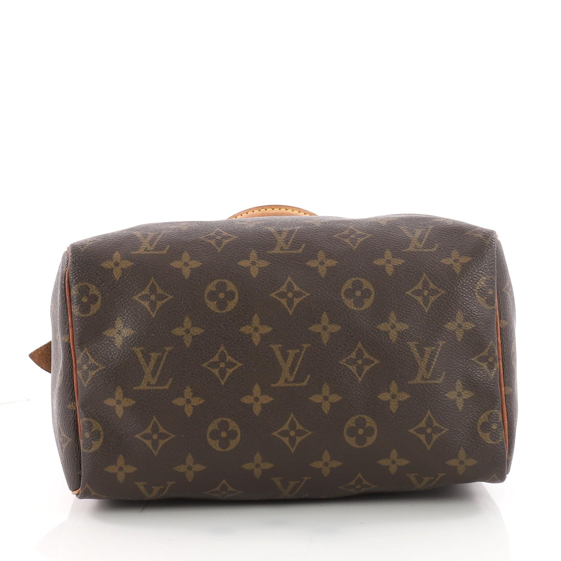 Women's Louis Vuitton Speedy Handbag Monogram Canvas 25