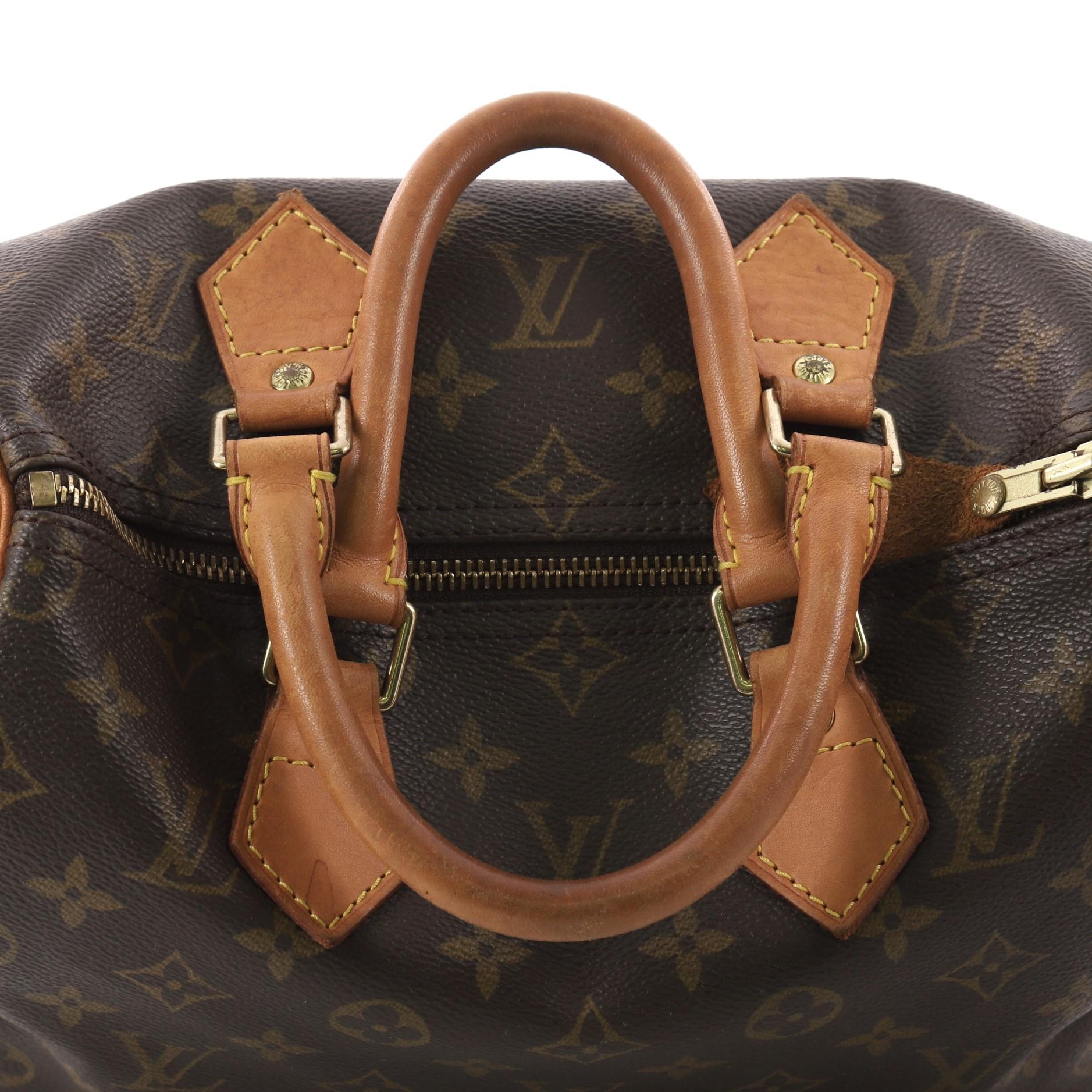 Louis Vuitton Speedy Handbag Monogram Canvas 25 2