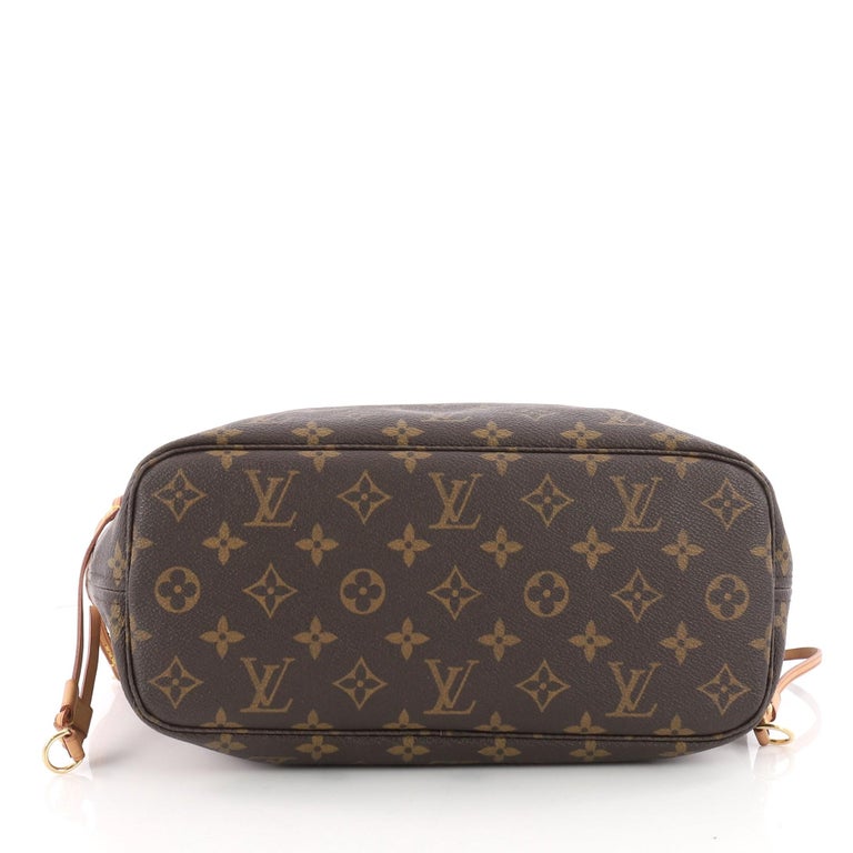 Brown and tan monogram coated canvas Louis Vuitton Neverfull GM with brass  For Sale at 1stDibs