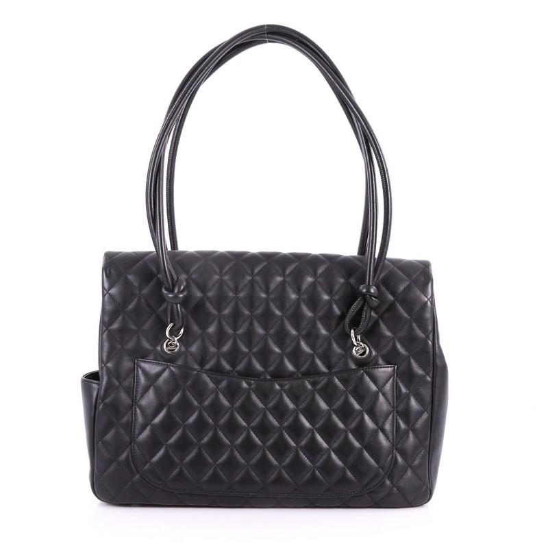 chanel cambon tote black