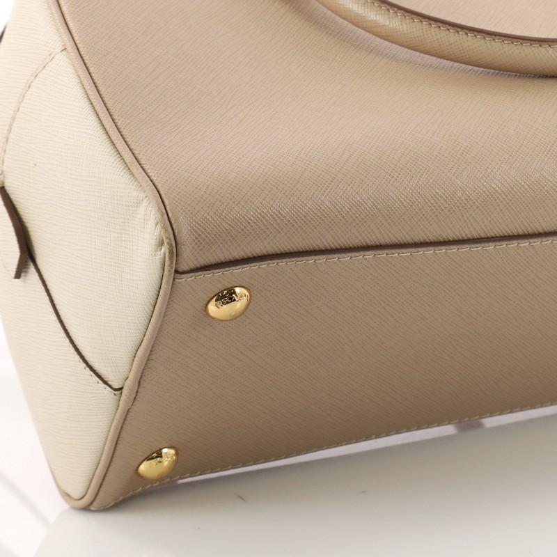 Women's or Men's Prada Bicolor Lux Bowler Bag Saffiano Leather Medium