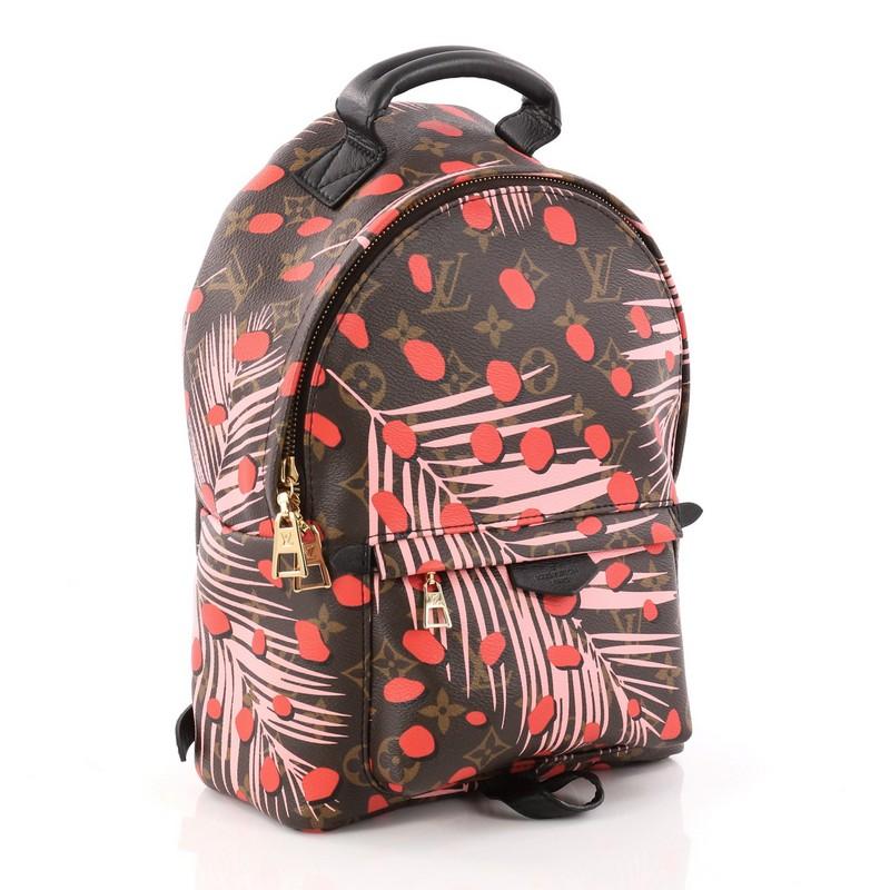 Black Louis Vuitton Palm Springs Backpack Limited Edition Jungle Dots PM