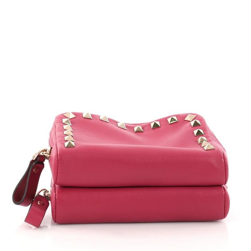 Women's or Men's Valentino Rockstud Camera Chain Crossbody Bag Leather Mini
