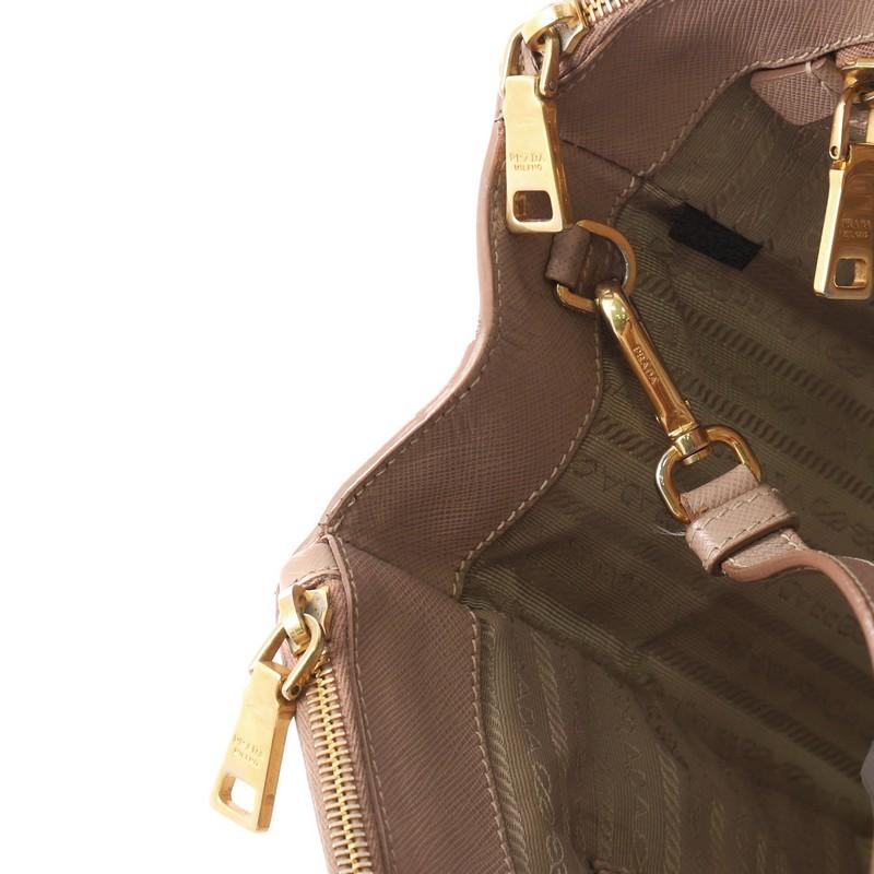 Prada Double Zip Lux Tote Saffiano Leather Medium 4