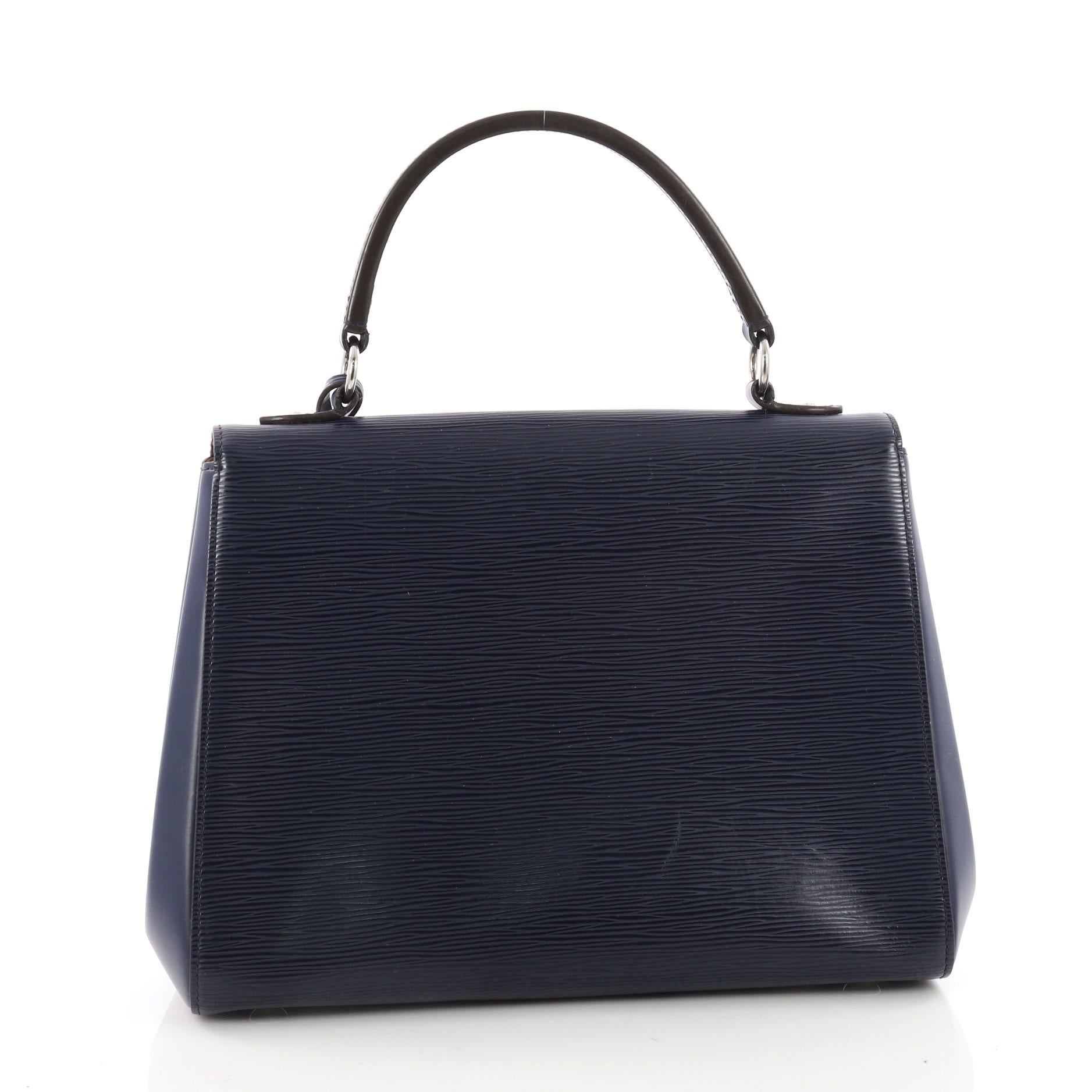 Louis Vuitton Cluny Top Handle Bag Epi Leather MM In Good Condition In NY, NY