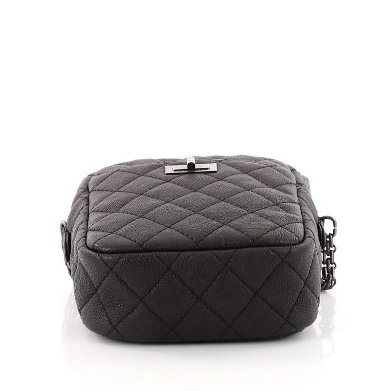 Women's or Men's Chanel Reissue Camera Bag Quilted Grained Leather Vertical