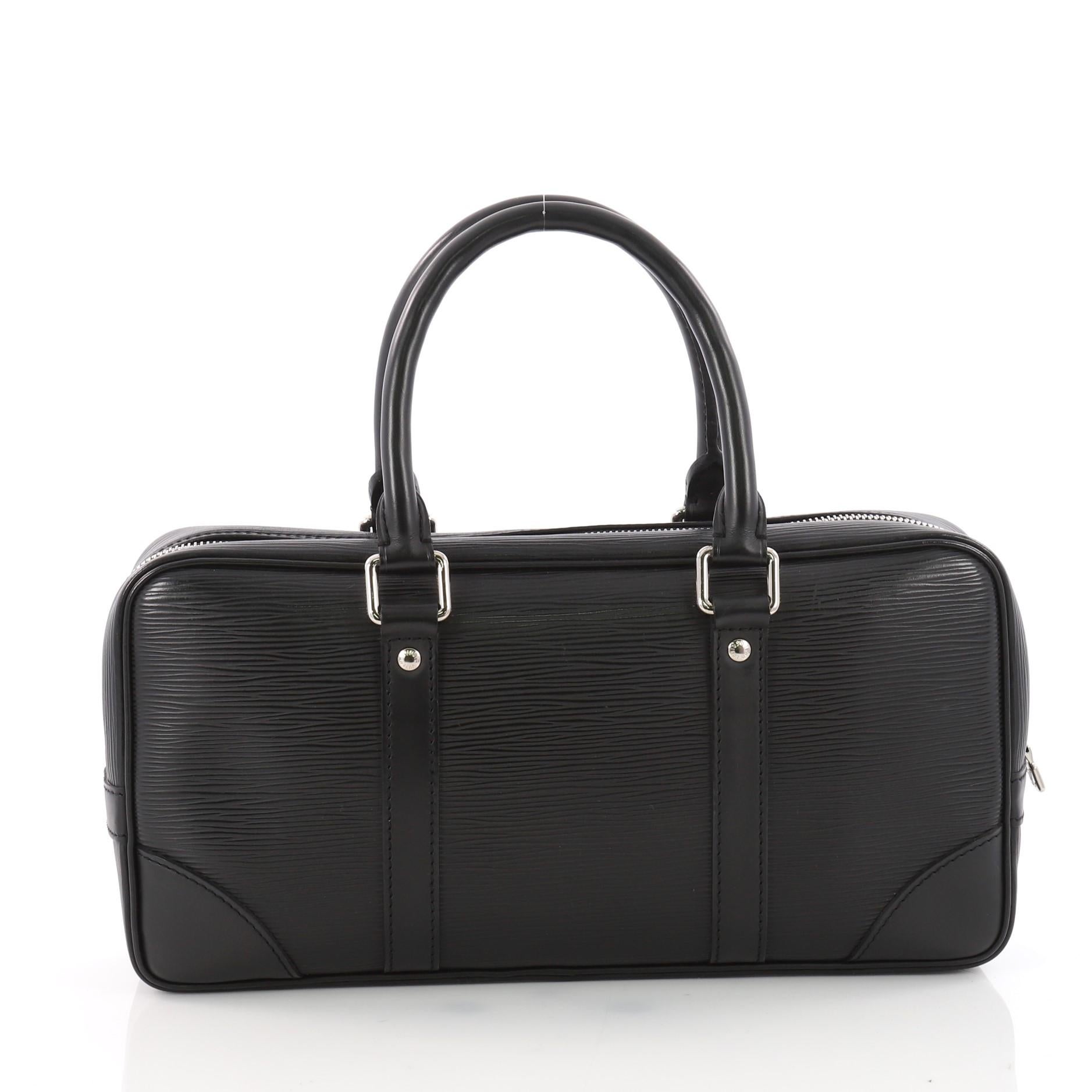 Black Louis Vuitton Vivienne Handbag Epi Leather East West