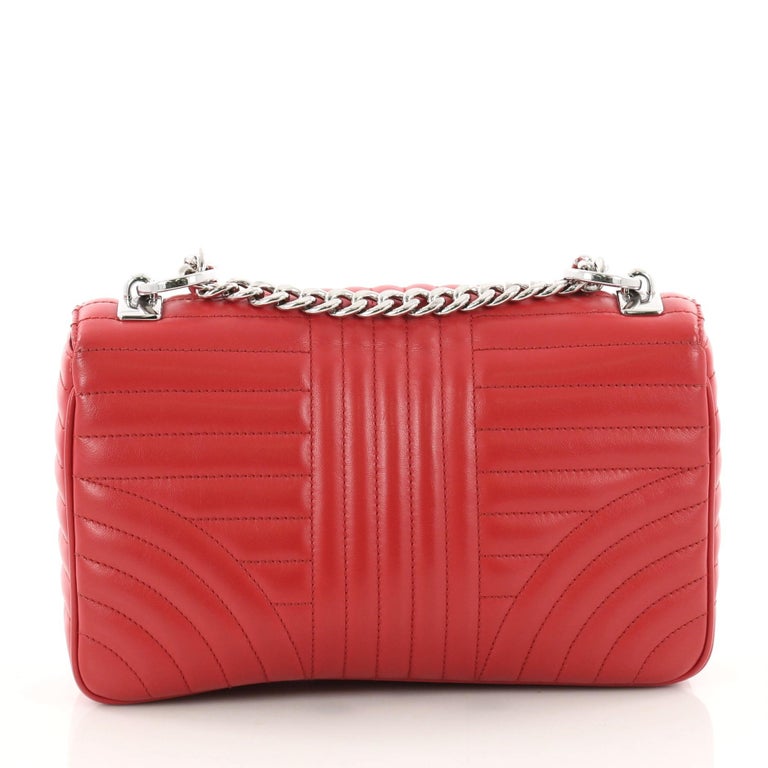 Prada Chain Flap Shoulder Bag Diagramme Quilted Leather Medium at 1stDibs