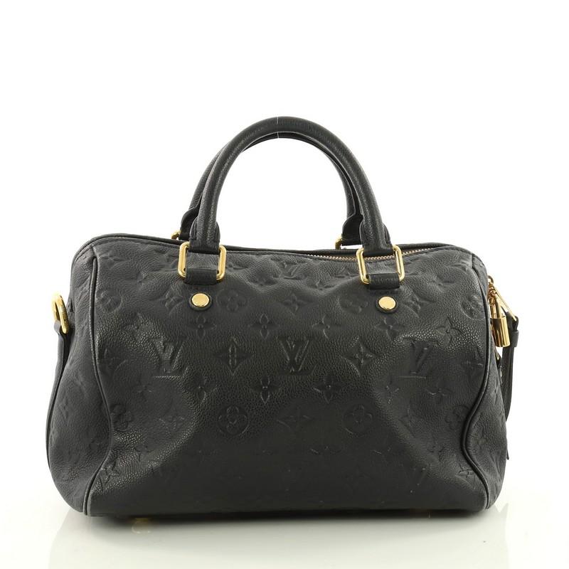 Louis Vuitton Speedy Bandouliere Bag Monogram Empreinte Leather 25 In Good Condition In NY, NY