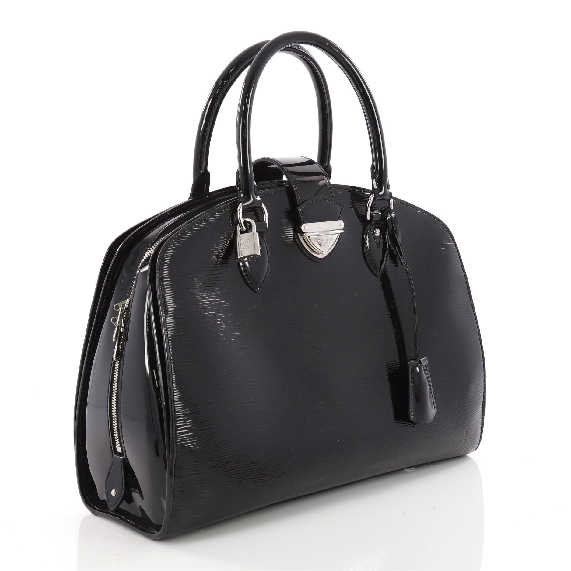 Black  Louis Vuitton Pont Neuf Handbag Epi Leather GM