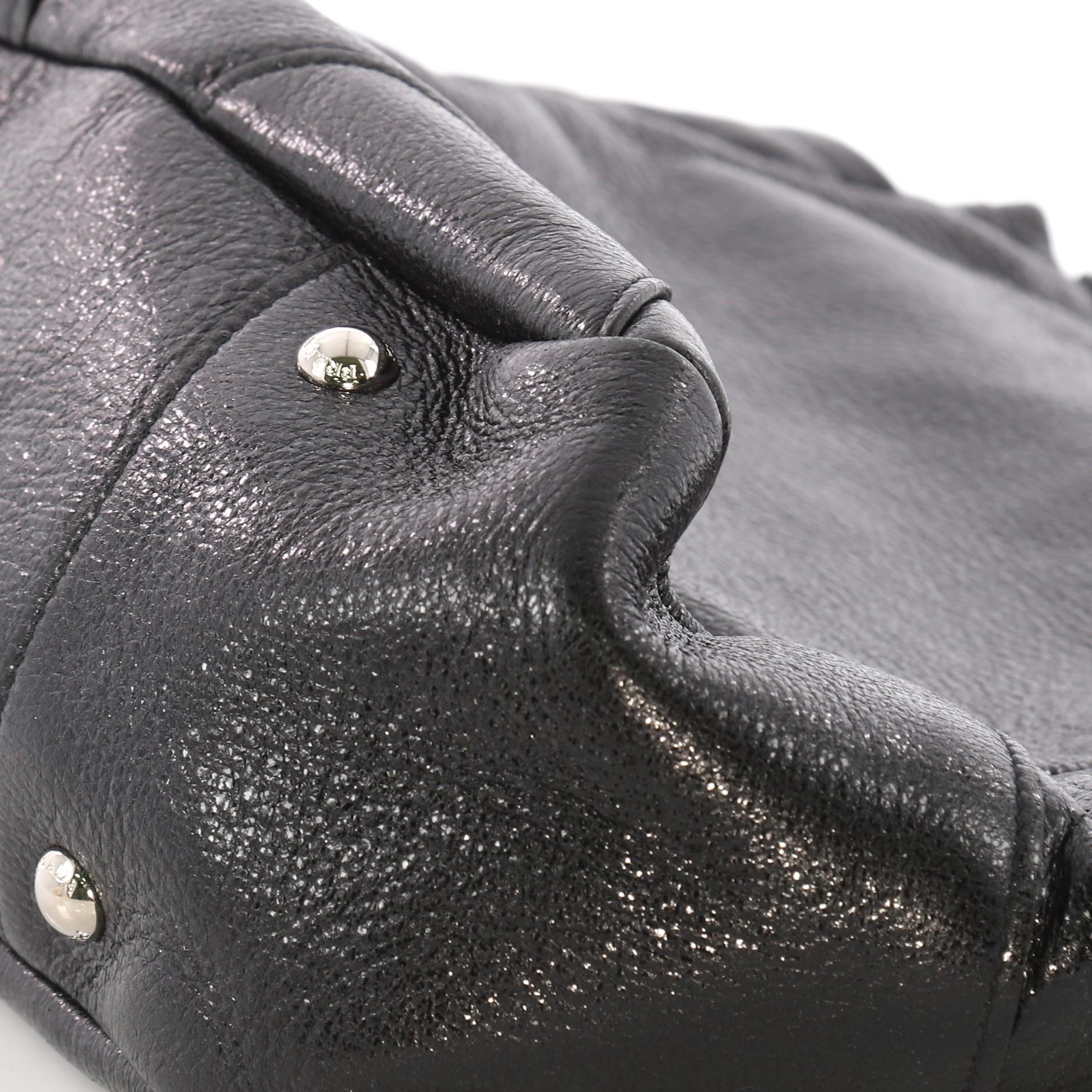 Prada Lux Chain Side Pocket Hobo Cervo Leather Small 1