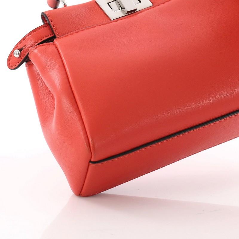 Fendi Peekaboo Handbag Leather Micro 2