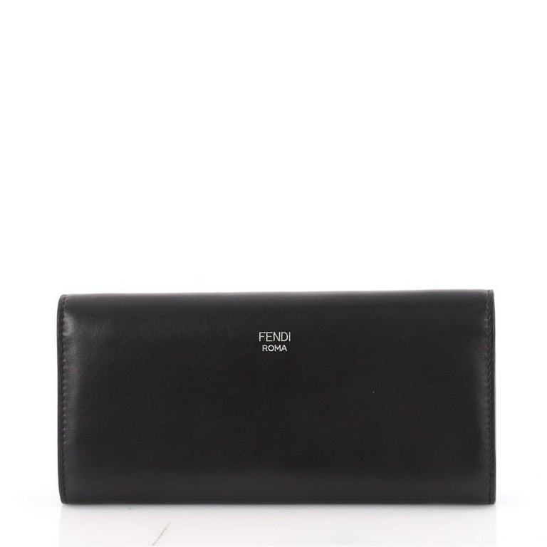 Fendi Faces Continental Wallet on Chain Leather at 1stDibs  fendi face  wallet, fendi back pack, fendi continental wallet on chain