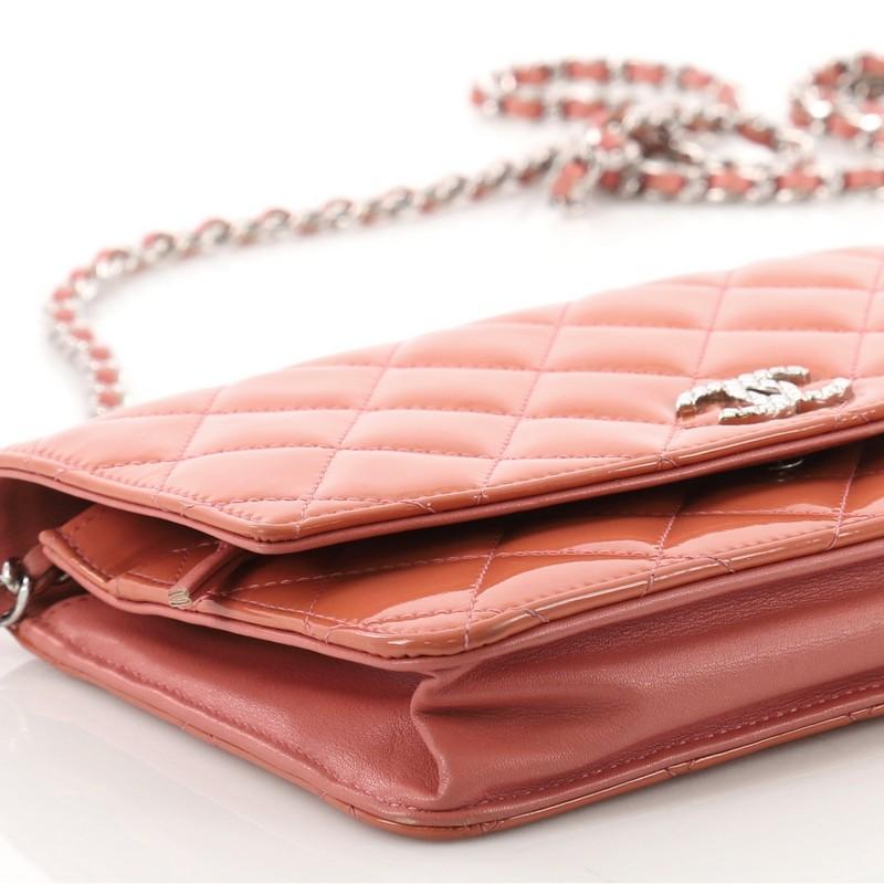Chanel Brilliant Wallet on Chain Quilted Patent 2