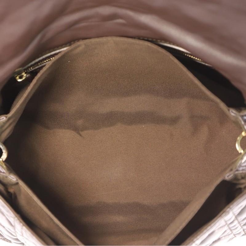 Black Christian Dior New Lock Flap Bag Cannage Quilt Lambskin Small 