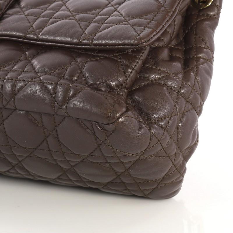 Christian Dior New Lock Flap Bag Cannage Quilt Lambskin Small  In Good Condition In NY, NY
