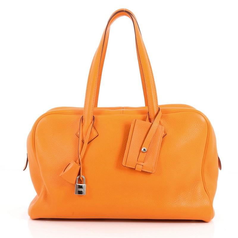 Hermes Victoria II Handbag Clemence 35