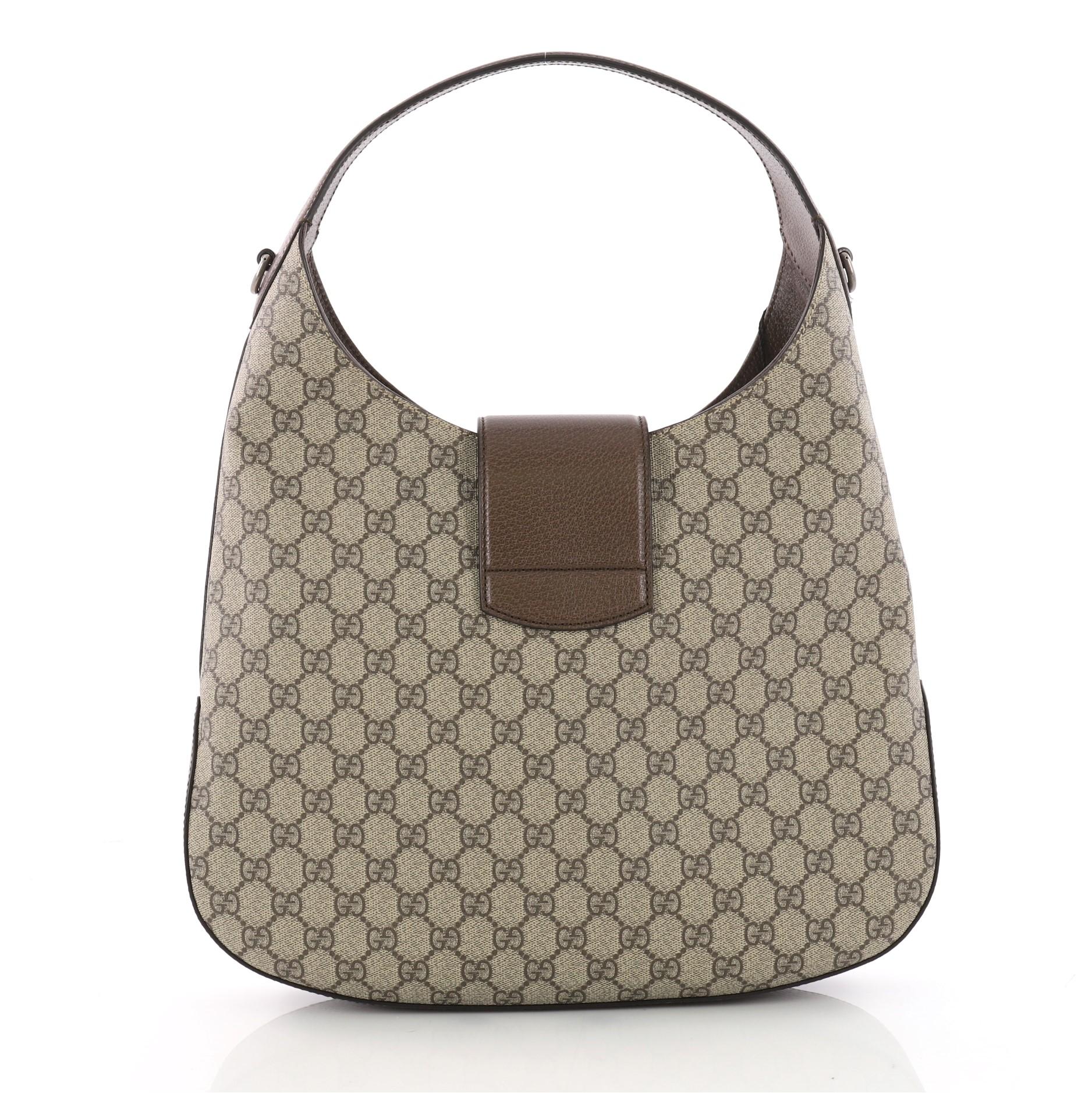 Gucci Dionysus Hobo Embroidered GG Coated Canvas Medium In Excellent Condition In NY, NY