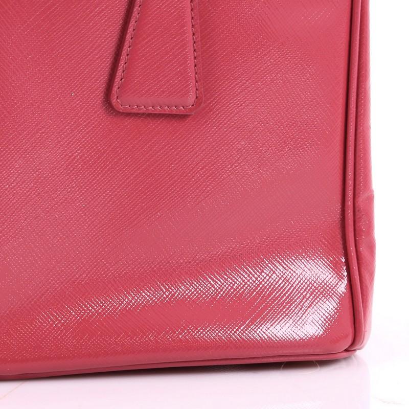 Prada Double Zip Lux Tote Vernice Saffiano Leather Mini 3