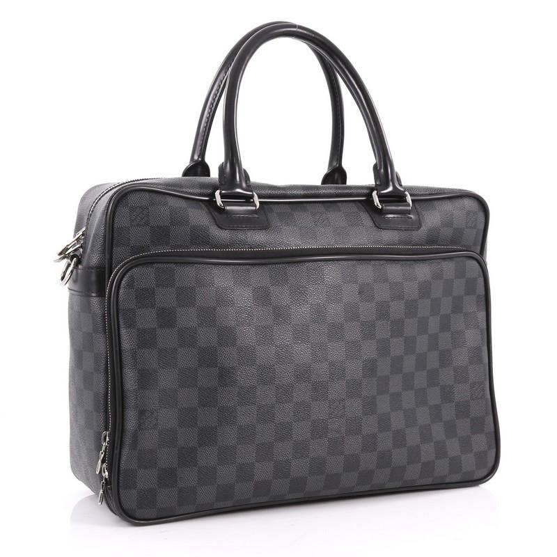 Louis Vuitton Icare Laptop Bag Damier Graphite In Good Condition In NY, NY