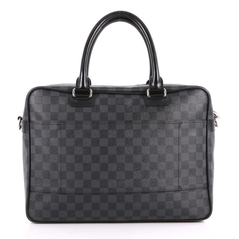 Women's or Men's Louis Vuitton Icare Laptop Bag Damier Graphite