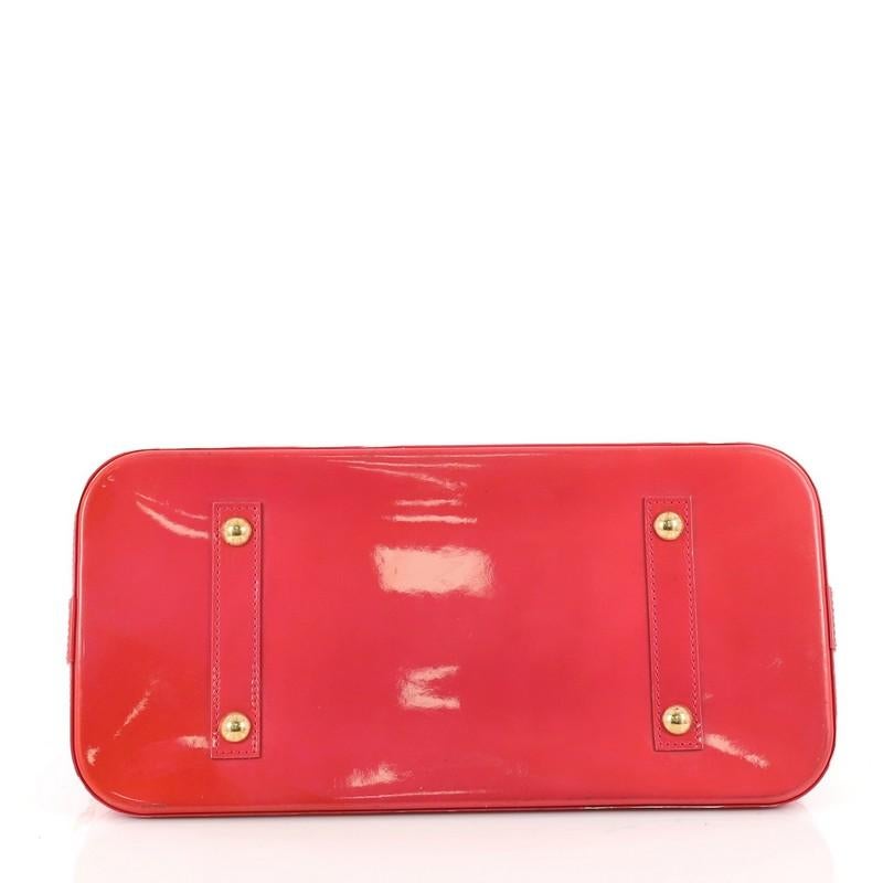 Women's or Men's Louis Vuitton Alma Handbag Monogram Vernis GM