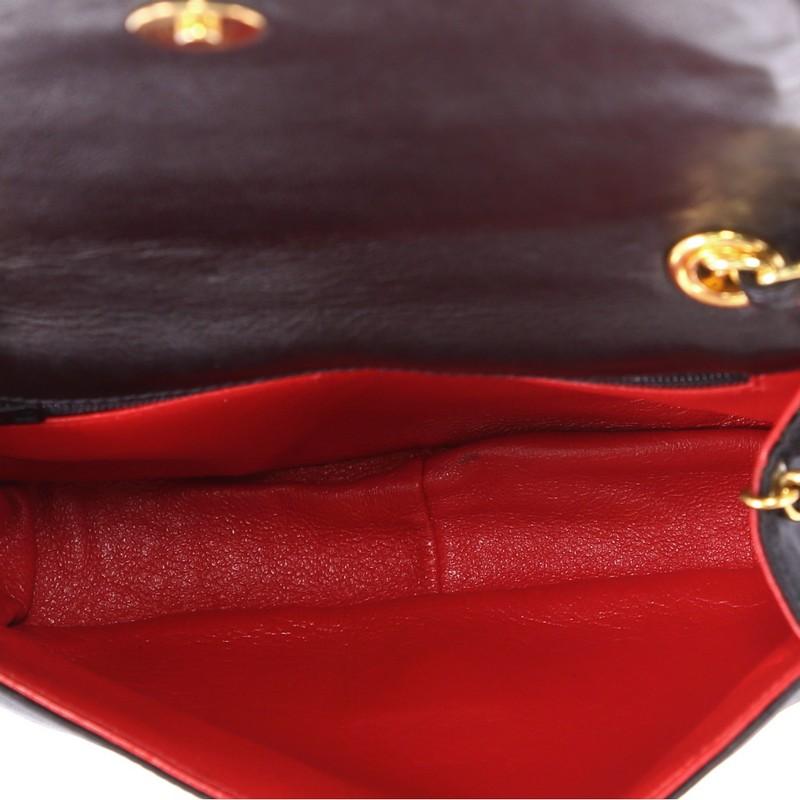 Chanel Vintage CC Stitch Flap Bag Satin Mini 1