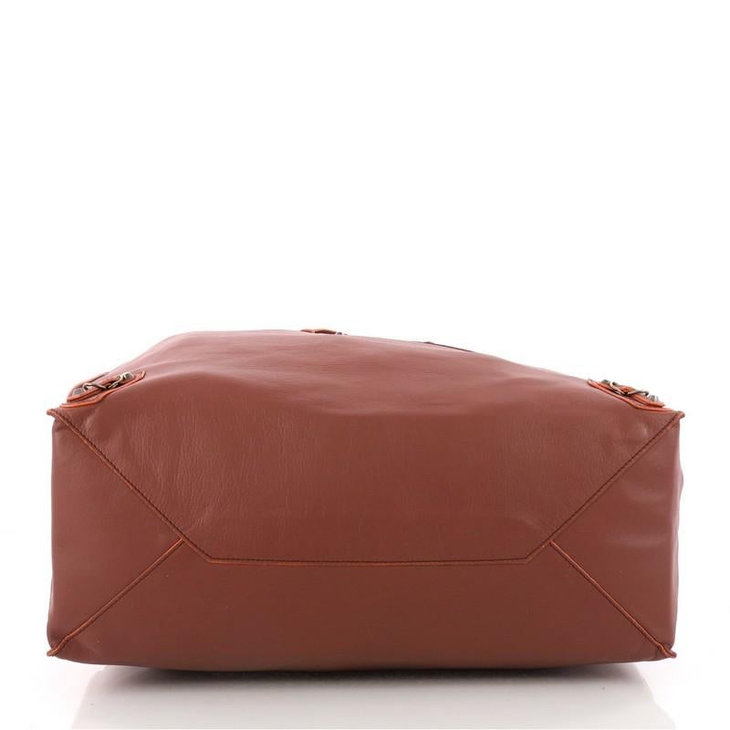 Balenciaga Papier A4 Classic Studs Handbag Leather Medium In Good Condition In NY, NY