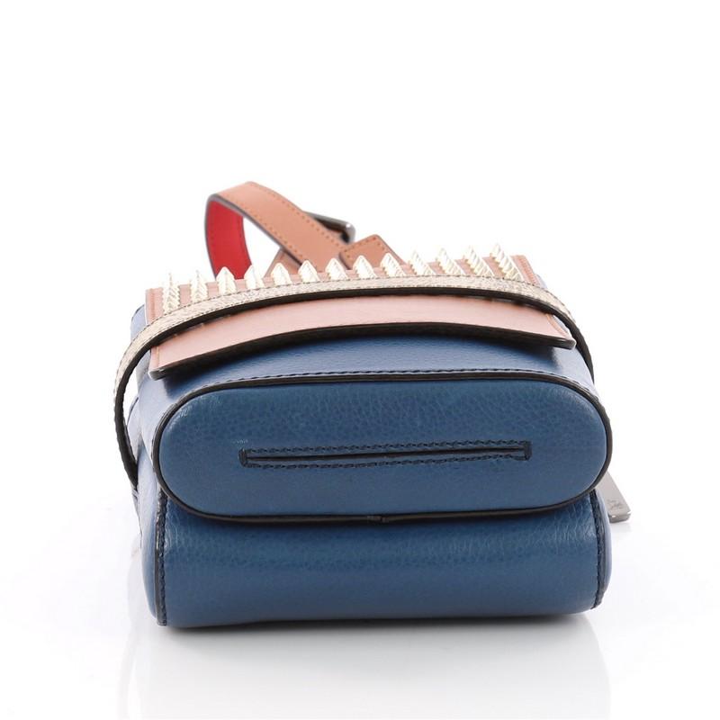 Women's or Men's Christian Louboutin Benech Reporter Bag Spiked Leather