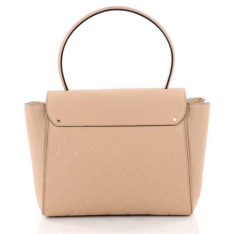Beige Louis Vuitton Trocadero Handbag Monogram Empreinte Leather