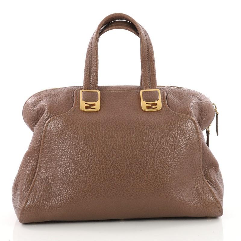 Fendi Chameleon Convertible Satchel Leather Large In Good Condition In NY, NY