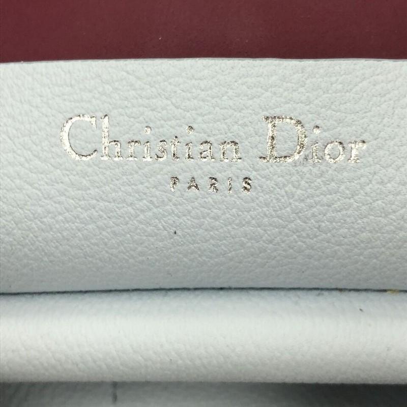 Gray Christian Dior Open Bar Bag Leather Large