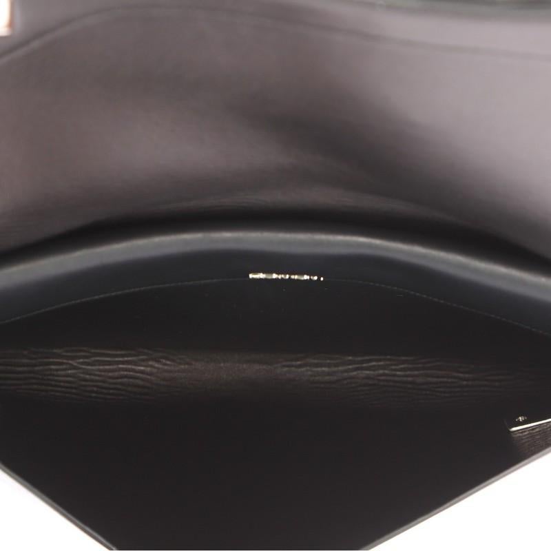 Prada Dual Flap Double Turn Lock Handbag Leather 1