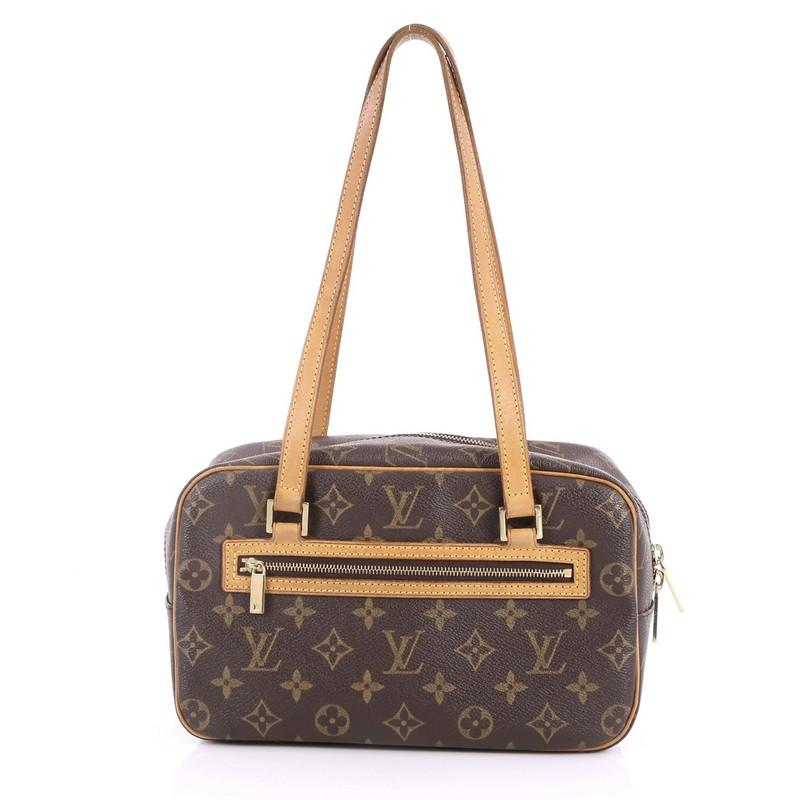 Louis Vuitton Cite Handbag Monogram Canvas MM In Good Condition In NY, NY
