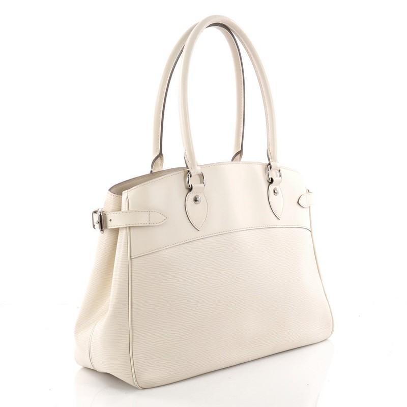 Beige Louis Vuitton Passy Handbag Epi Leather GM