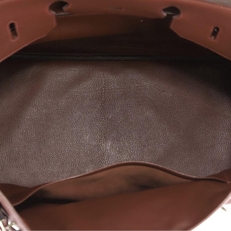 Hermes Birkin Handbag Havane Brown Togo with Palladium Hardware 40 1
