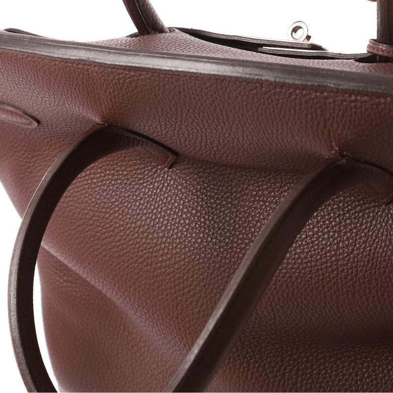 Hermes Birkin Handbag Havane Brown Togo with Palladium Hardware 40 3