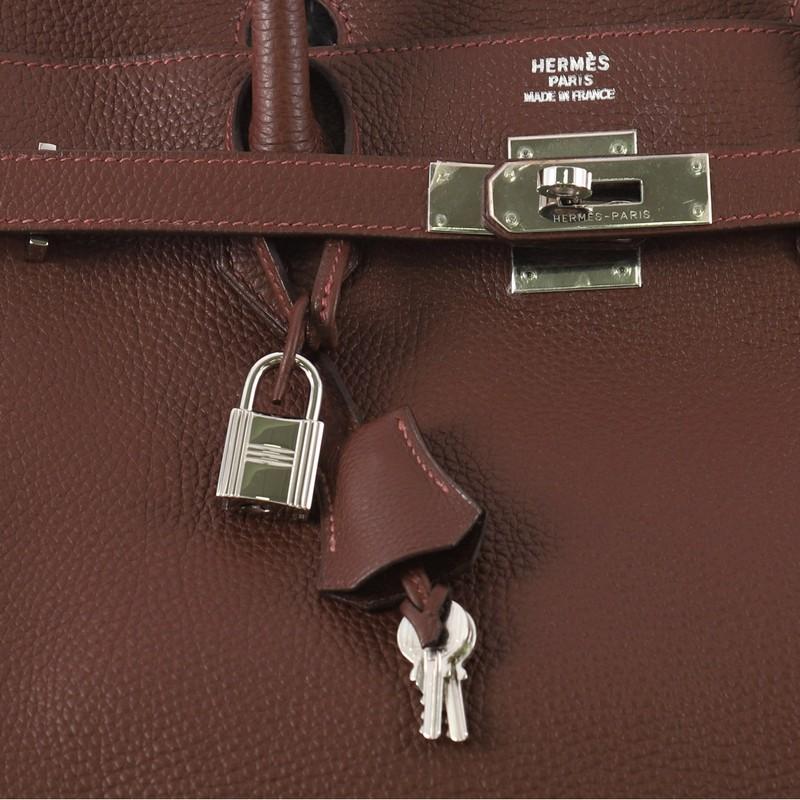 Hermes Birkin Handbag Havane Brown Togo with Palladium Hardware 40 4