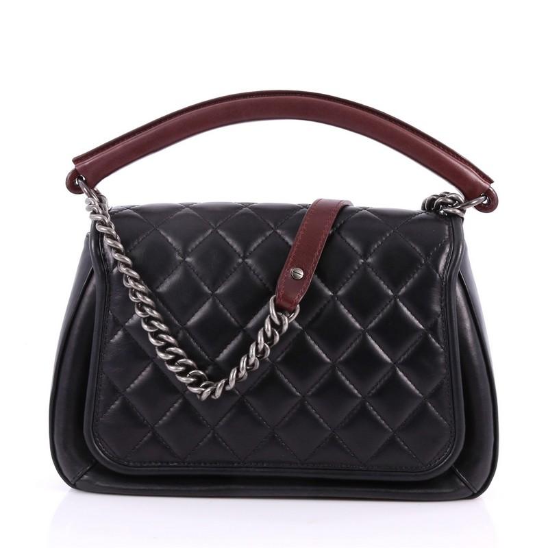 Women's or Men's Chanel Prestige Flap Bag Quilted Calfskin Large