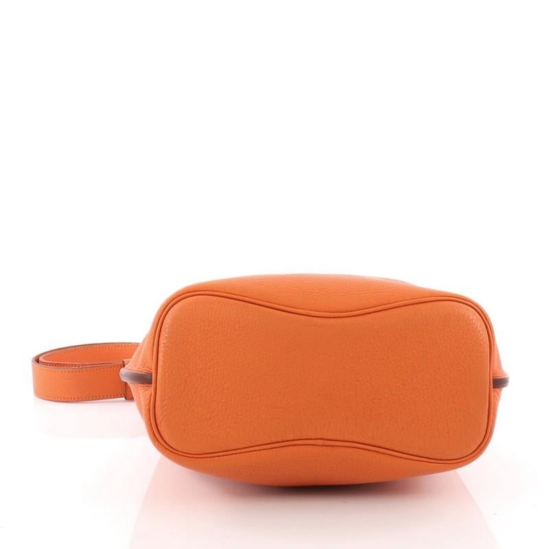 Orange Hermes So Kelly Handbag Togo 22